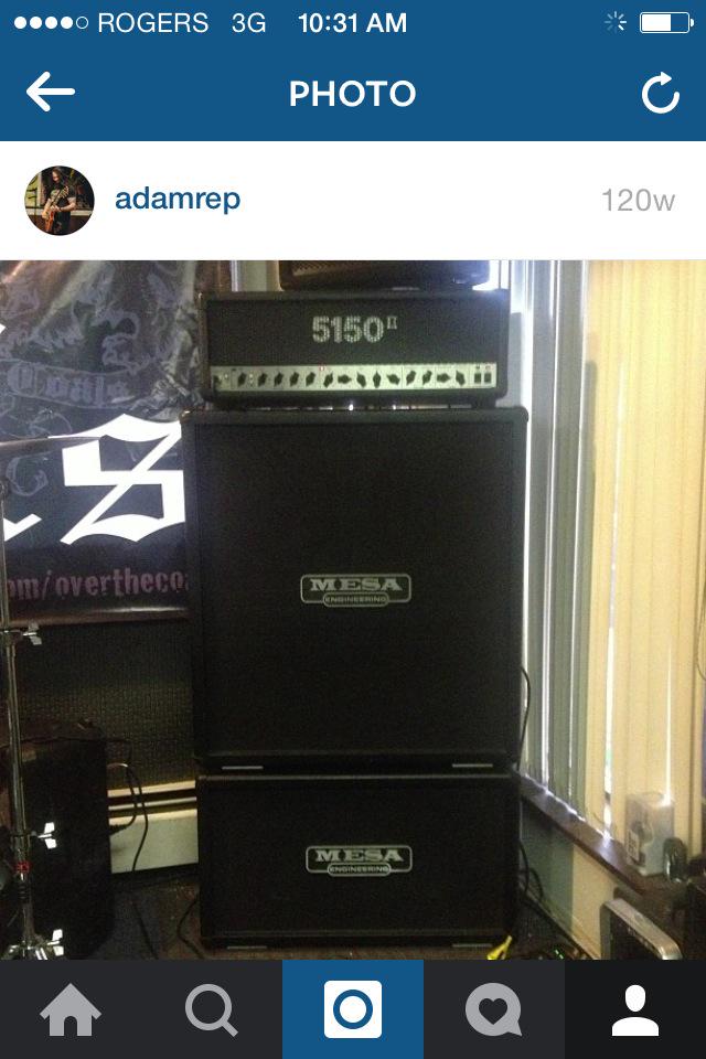 AdamCoals's tweet photo. The spare amp my 5150II for at home... #5150blockletter #peavy #5150II #fuckyeah #pyramidion #cvlt #metal #deathmetal http://t.co/LaEsYlylu4