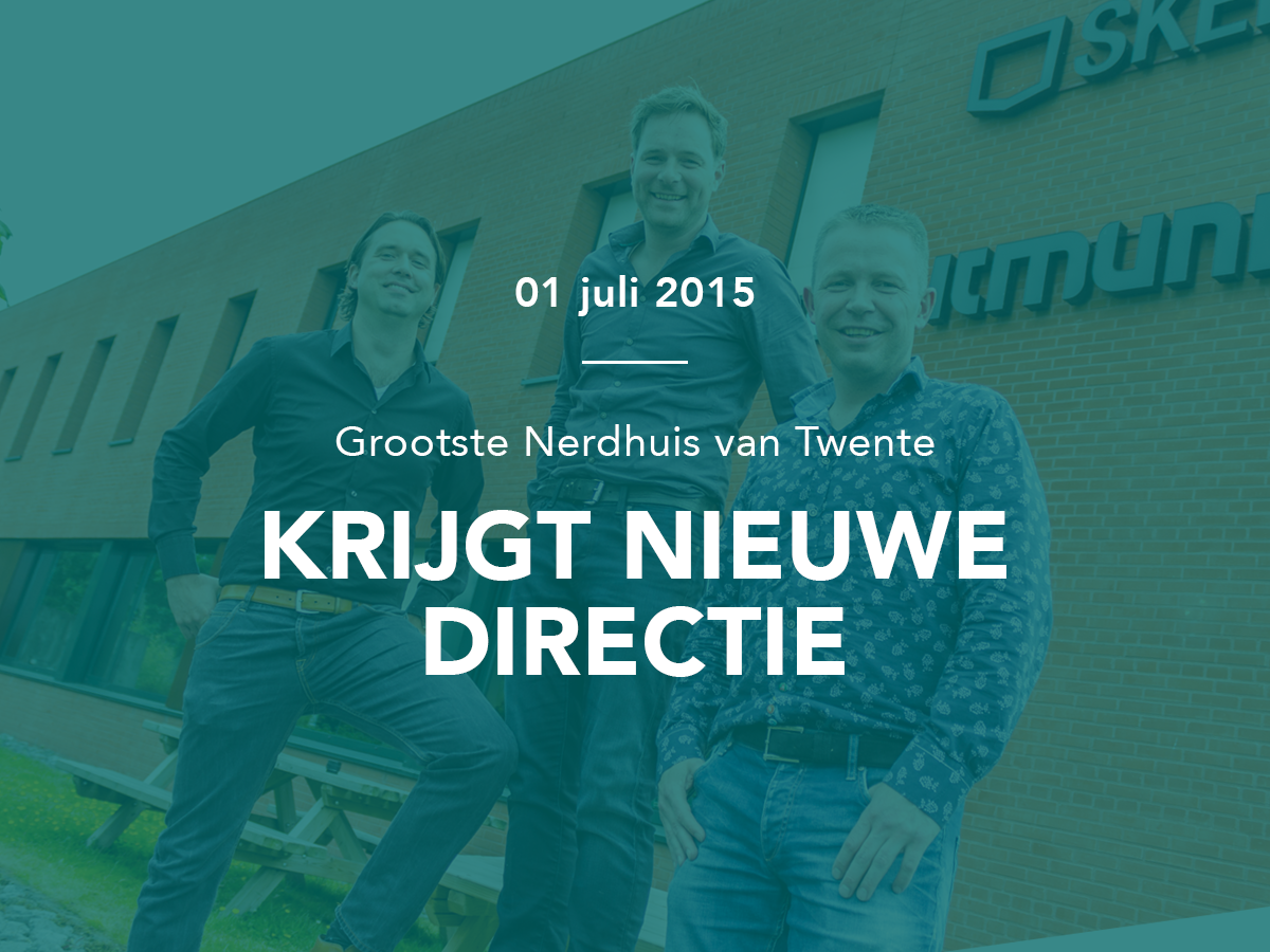 Per 1 juli heeft ons mooie Nerdhuis een nieuwe directie! Lees gauw meer: goo.gl/729d2G
