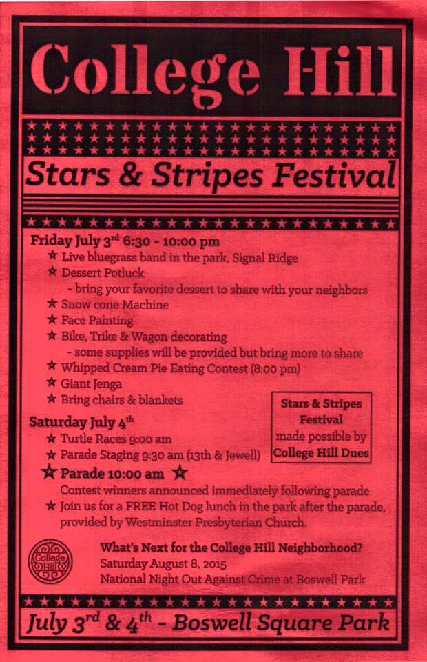 Stars &amp; Stripes Fest this week! Full schedule: #topeka #centralstrong