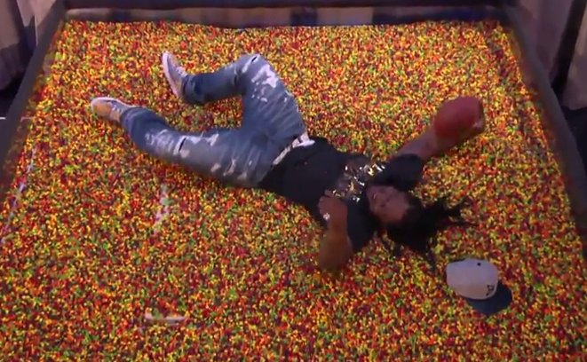 WATCH <a href="/ConanOBrien/">Conan O'Brien</a> make <a href="/MoneyLynch/">Marshawn Lynch</a>'s <a href="/Skittles/">SKITTLES</a> dream come true: [shwks.com/4zdz] <a href="/TeamCoco/">Team Coco</a> #BeastMode