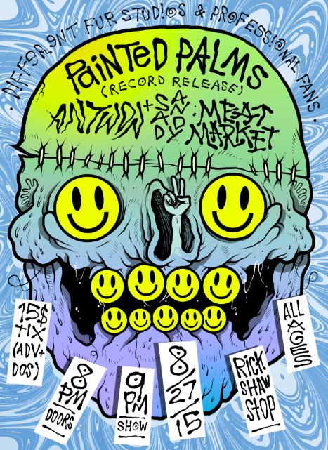 ProFans_'s tweet image. Maybe our craziest lineup yet - @paintedpalms record release w @AAANTWON &amp;amp; @Meatmarketboys @rickshawstopsf on 8/27