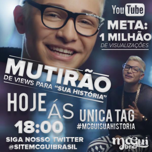 HashtagsNaTv's tweet photo. Hj AS 18:00 tem Multirão #McGuiSuaHistoria com @mcgui_oficial http://t.co/yhXg5DV9PO
