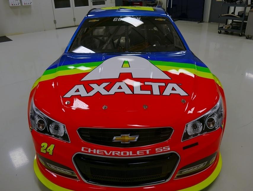 JeffGordonWeb's tweet photo. It's back! The @AxaltaRacing #Rainbow24 will run under the lights! Info &amp; photos -> http://t.co/3ypdmvk09W. #Team24 http://t.co/wviy4GJFu5