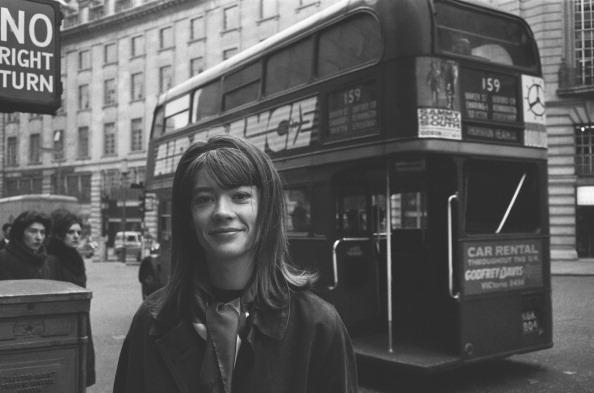 Françoise Hardy appears unworried that she's just missed the bus to Streatham, 1963.