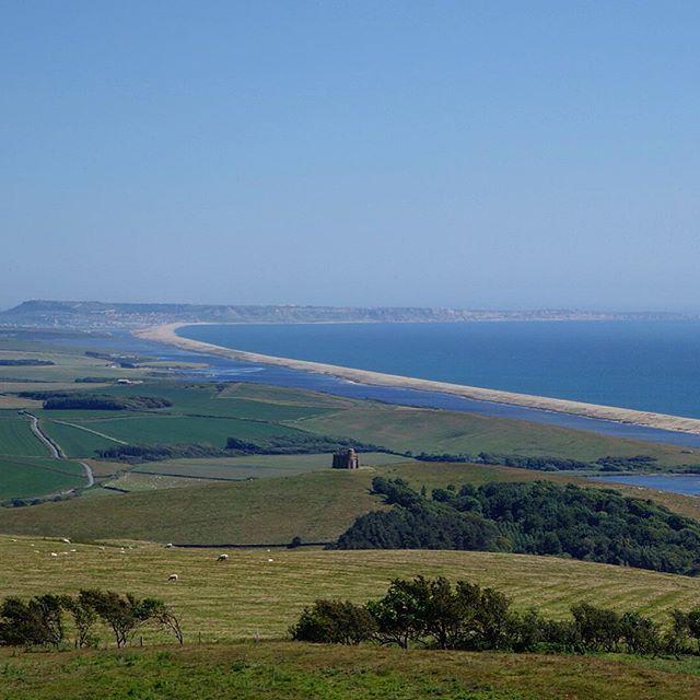 DorsetScouser's tweet photo. Not a bad view from above Abbotsbury this afternoon! http://t.co/JdJ9UIS9L1 http://t.co/R2ToW2NCto