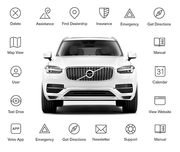 iconwerk's tweet photo. The new Volvo icon system on DesignMadeInGermany! http://t.co/nSQF9b0gdS http://t.co/kjrIVwkv0i