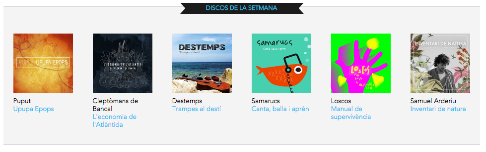 enderrock's tweet photo. Els discos de la setmana: @cleptomans @destemps @samarucsmusica @socloscos @arderiusamuel http://t.co/5LeSwvBWpW http://t.co/h3VqW8V0CL