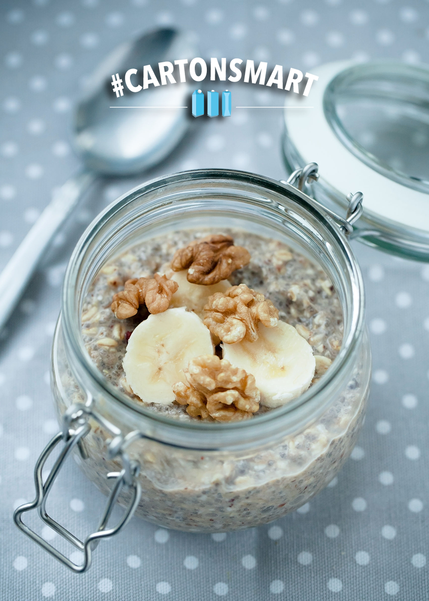CartonSmart's tweet image. Wake up to Overnight Banana Walnut Oats! #CartonSmart #Breakfast becartonsmart.com/#news/detail/a…