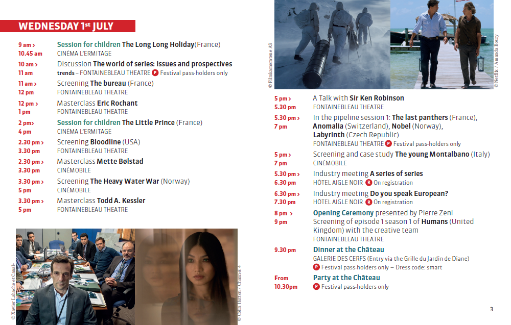 SerieSeries's tweet photo. The festival starts tomorrow morning... Discover the whole programme of this first day! #SérieSeries http://t.co/aWLSGjszOG