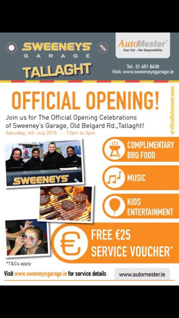AutoMesterIRL's tweet image. We are launching our new AutoMester garage in Tallaght on Saturday! Come along and join us at the official opening