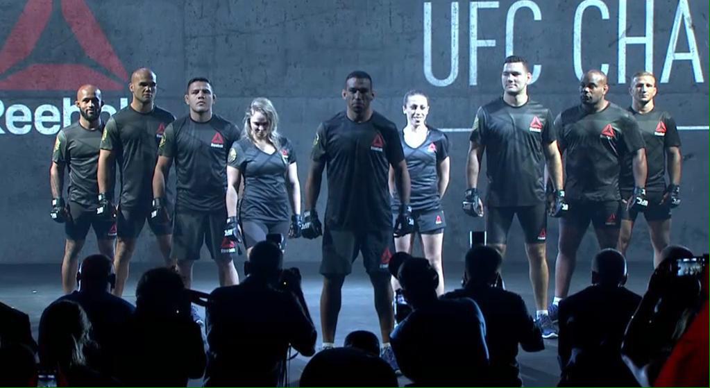 KevinThangMMA's tweet photo. Just 4 years inbetween, all the past champions have been dethroned (except Aldo who's not there). #ufc #UFCFightKit http://t.co/BpOQfIGL4Z
