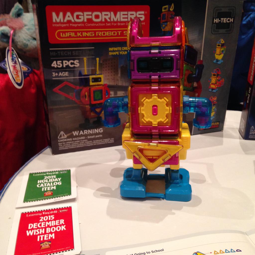MAGFORMERSLLC's tweet photo. Check out our catalog items! @learningexpresstoys #walkingrobot #magformers #leconvention2015 #learningexpress http://t.co/wf0r9WQlpt