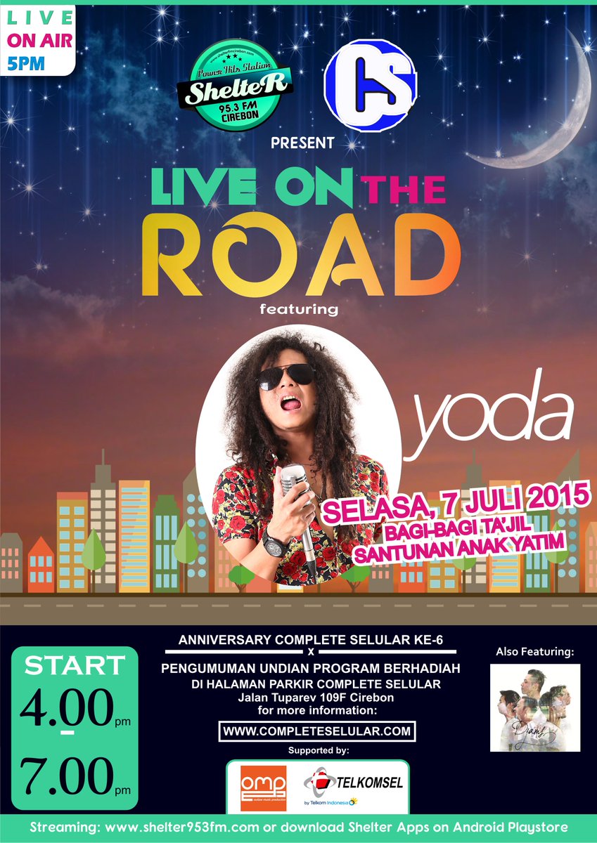 #np KASIH JANGAN KAU PERGI @TheRealOda ,catat di agenda kamu bwt Ngabuburit bareng Yoda ya 7 Juli 2015 #LIVEONTHEROAD