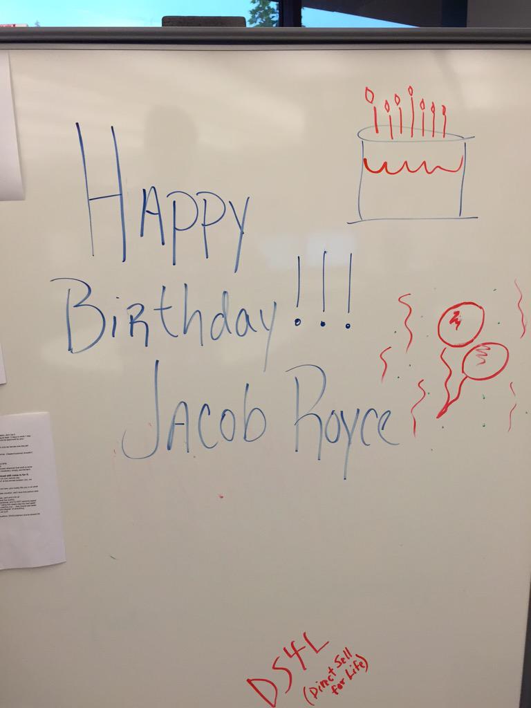 royce_jake's tweet photo. I convinced everyone at work that today is my birthday. But really it is still several months away. http://t.co/3MNuOfzPWm
