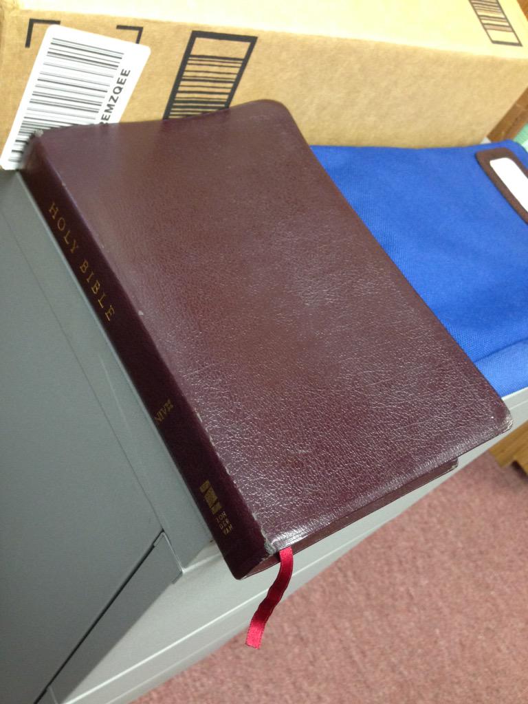 TogetherBalt's tweet image. Bible left at @gcPattersonPark!  Let us know if it's yours!  #CityUprising @GallerySowebo