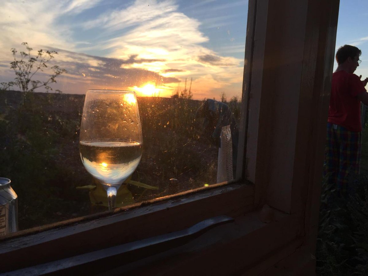 sunset and wine always a good combination