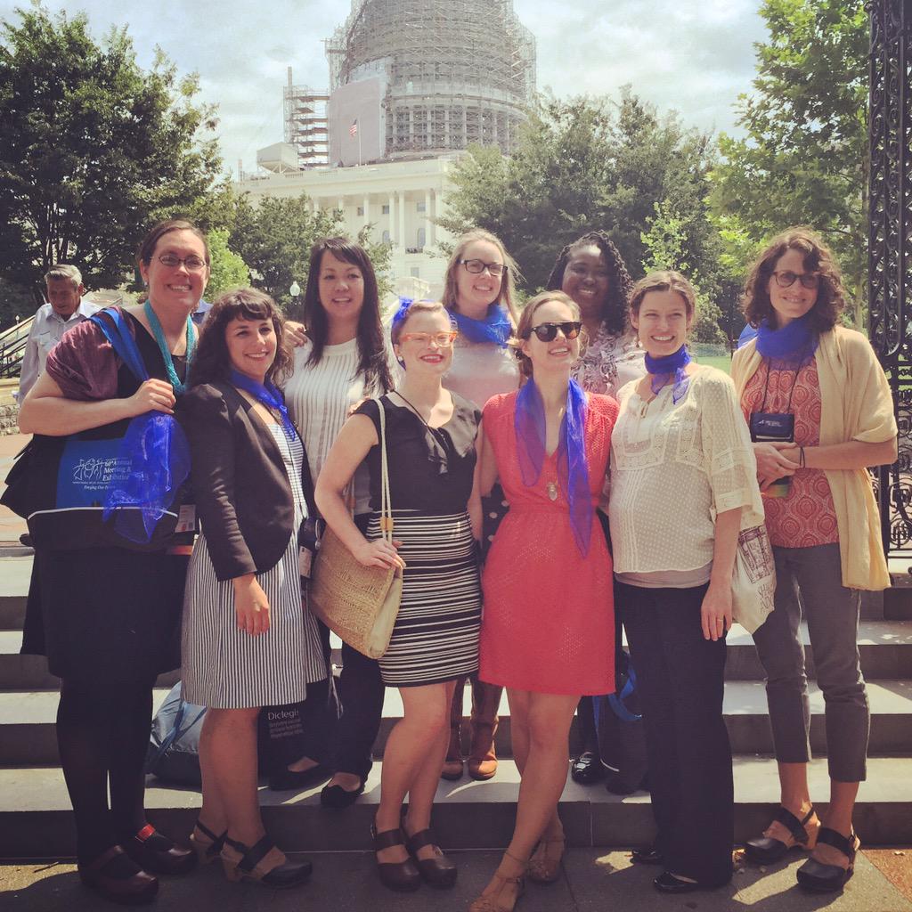 UCSF student midwives lobbying at the Capitol for ⬆️ access to maternity care! #acnm60 @CalMidwives #SB323 #sb1306