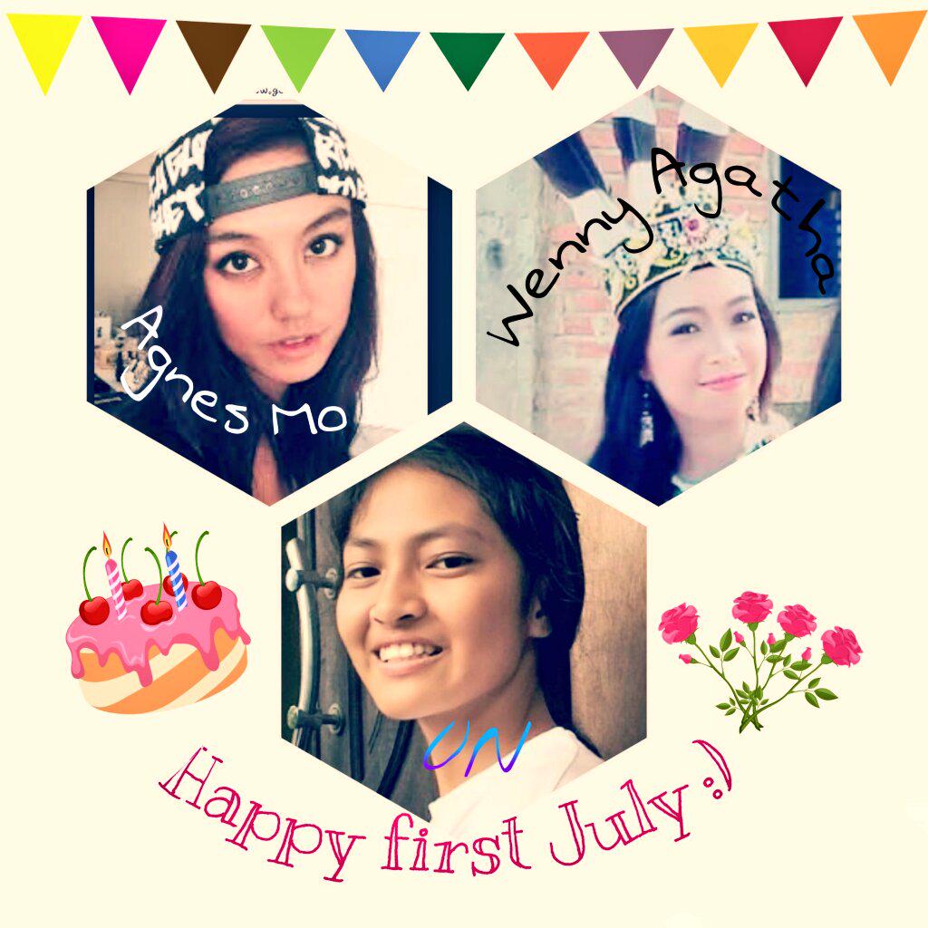 Happy birthday Agnez Mo, Wenny Agatha, and UN God bless 