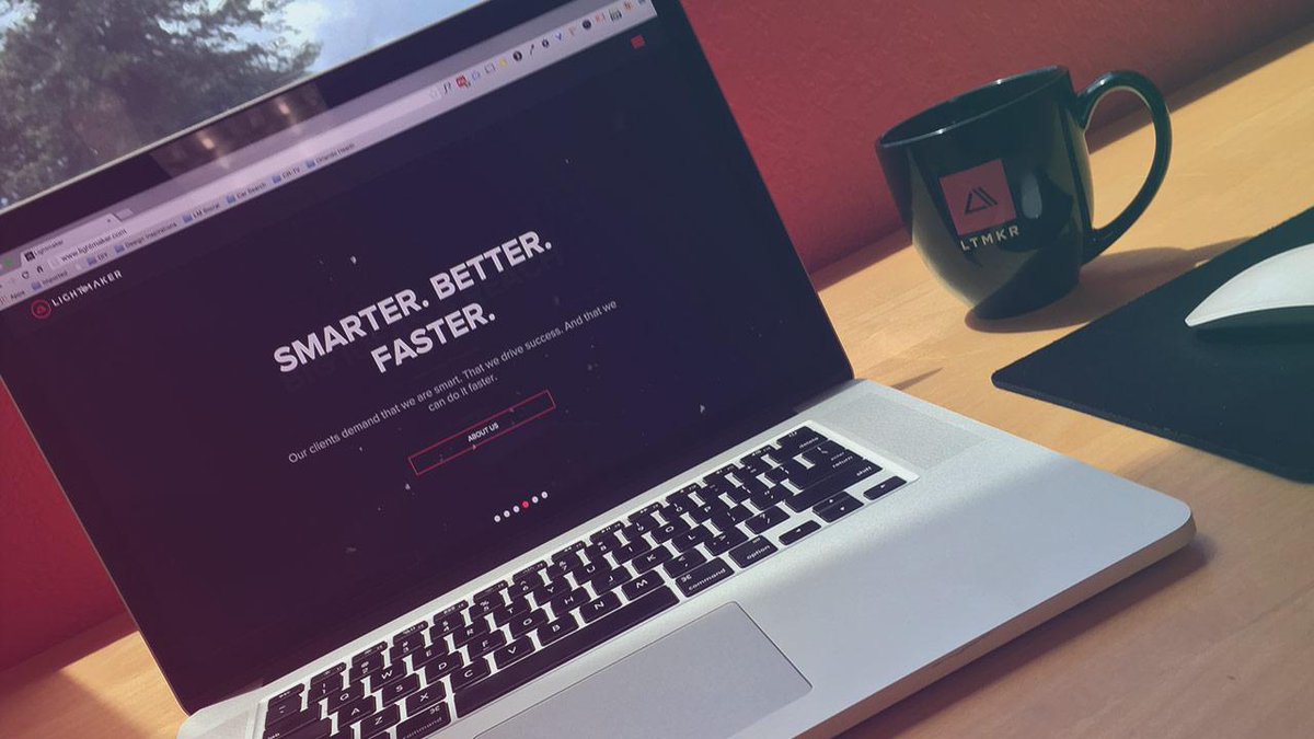 Lightmaker's tweet photo. It was time for a little makeover. Fresh new look, same bold ideas, brand new website. http://t.co/ErS2Nd2Srw #LTMKR http://t.co/YYfByRKRop