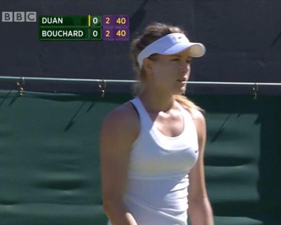 Wimbledon 2015: Eugenie Bouchard receives dress code violation for bra  strap showing