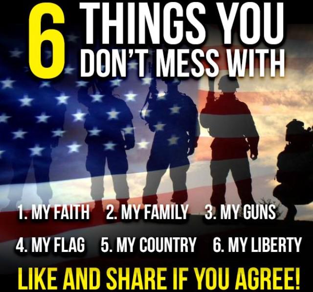 GunsCoffee's tweet photo. Six Things You Don't Mess With:
#NRA #tcot #GunControlIsHittingYourTarget http://t.co/GG3nG3usXQ