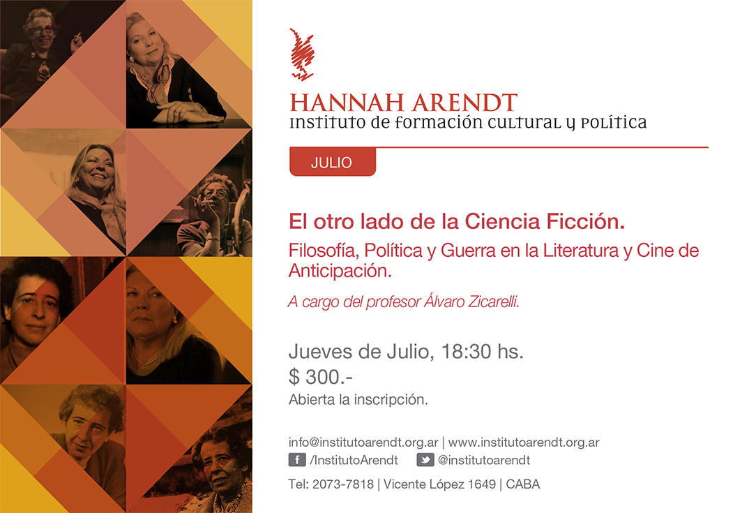 A partir de este Jueves 2 de Julio, navegaremos por la obra de Bacon, Verne, Wells, Asimov, Clarke, Dick y Star Wars