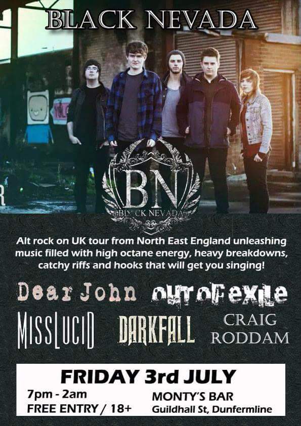 <a href="/MontysLive/">Monty's Bar</a> Fri will wicked @Dunfermlinemusicscene <a href="/OOEBand/">Out Of Exile</a> #tour #Scotland