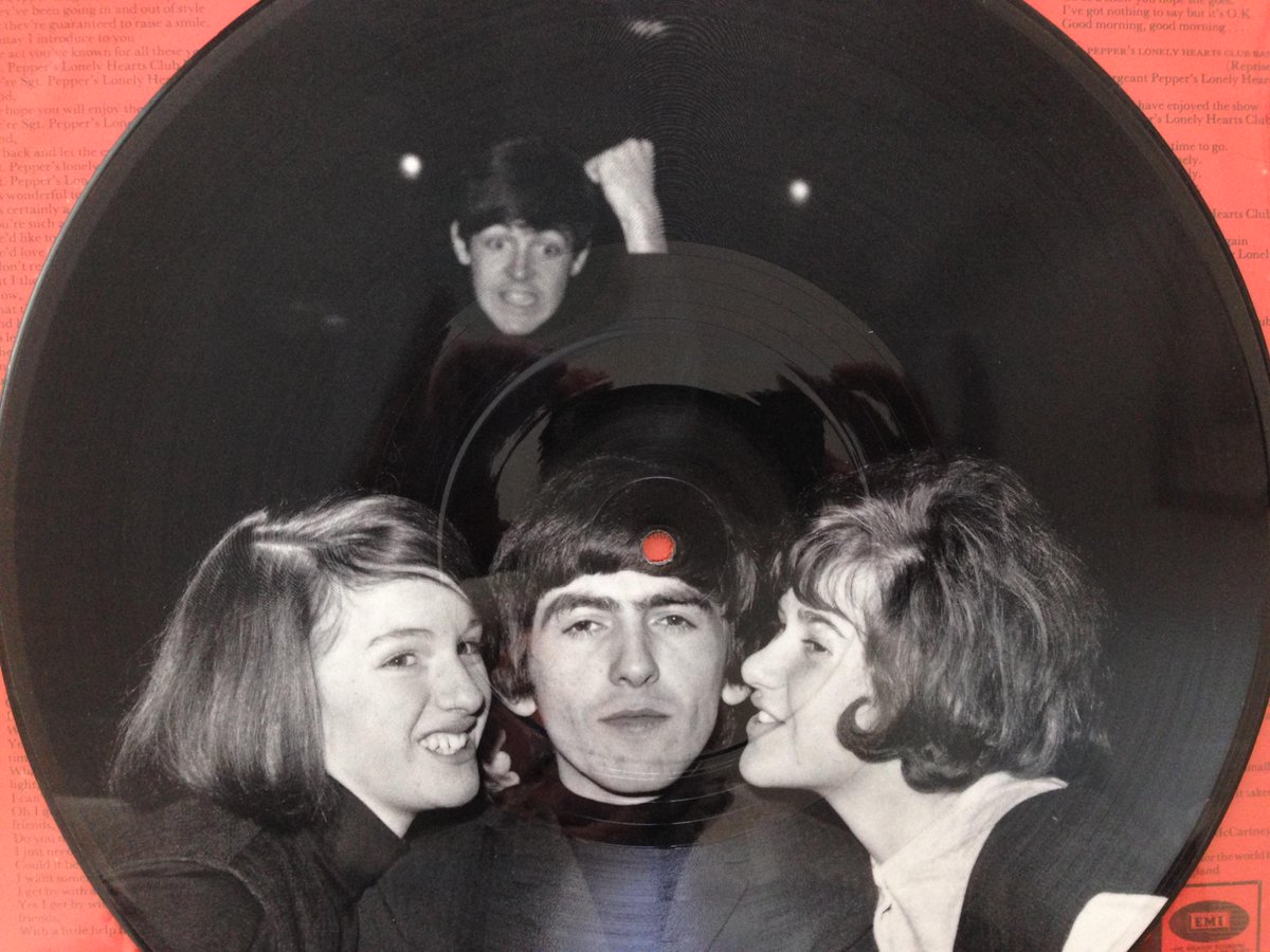dannyvermont's tweet photo. #GeorgeHarrison &amp; #vinylrecords rule! http://t.co/HmVNRjbKy5