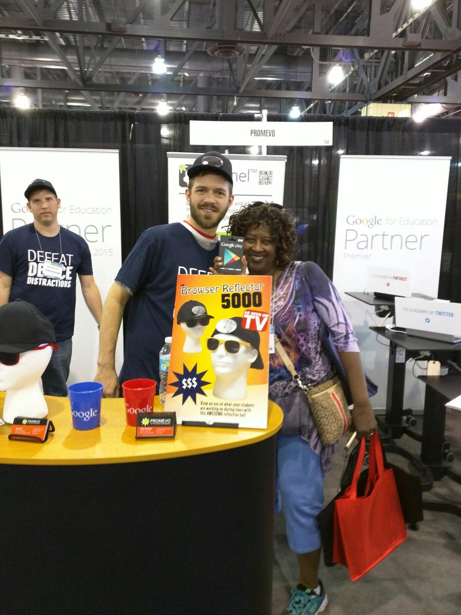 Promevo's tweet image. Congrats to our most recent contest winners! Enjoy your #googleswag #ISTE2015