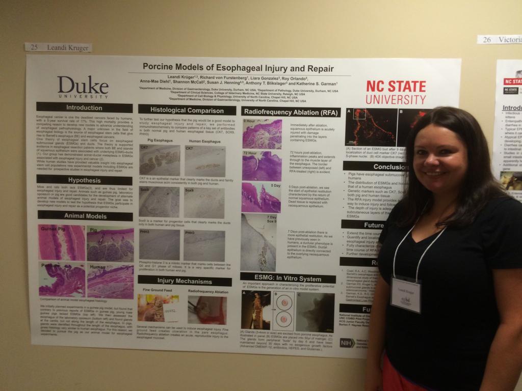 Katherine Garman (@garmanlab) on Twitter photo Presenting at the 2015 CGIBD Research Symposium. @Duke_GastroHep @BlikslagerLab <a href="/NCStateVetMed/">NC State Vet Medicine</a> Presenting at the 2015 CGIBD Research Symposium. @Duke_GastroHep @BlikslagerLab <a href="/NCStateVetMed/">NC State Vet Medicine</a>