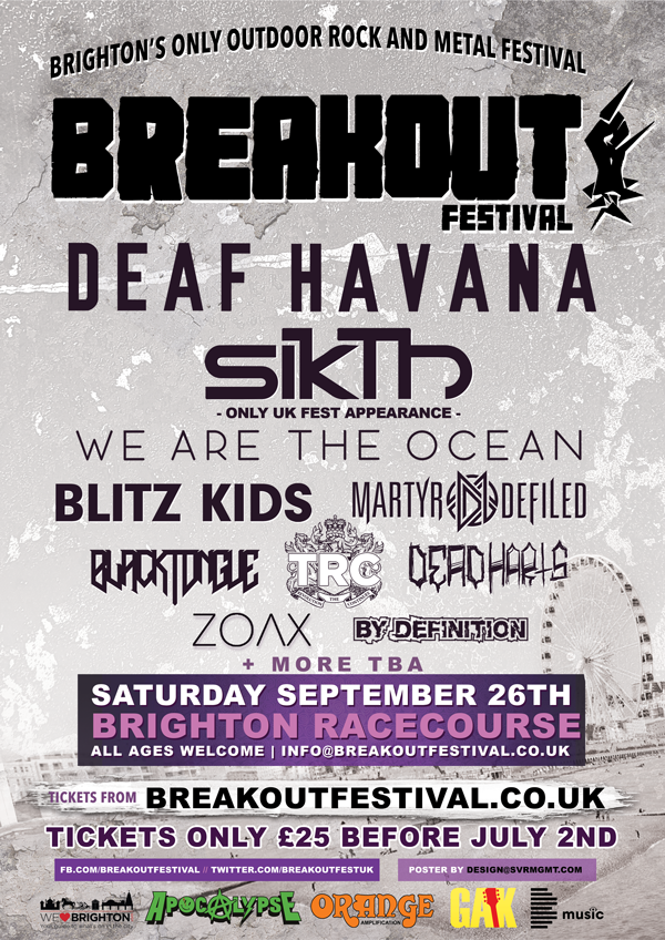 BreakoutFestUK's tweet photo. THERE'S ONLY 2 DAYS LEFT TO GET £25 TICKETS! You won't want to miss out on this year...Tix at: http://t.co/zKXA9AJDPR http://t.co/hf2u9e36Sx