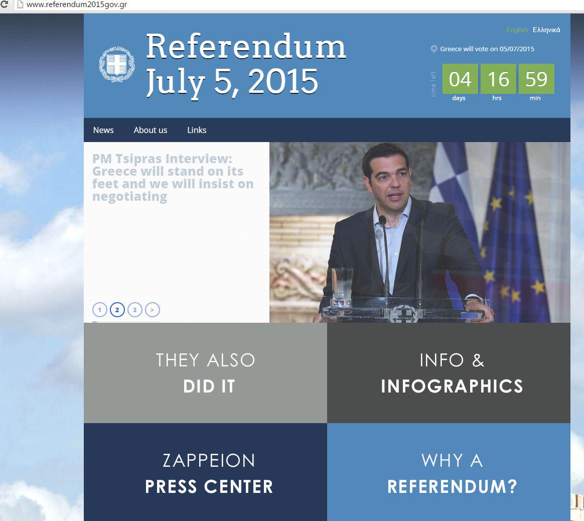 TheStalwart's tweet image. So the Greek referendum website looks VERY familiar  (HT: @Jordiarrufat)