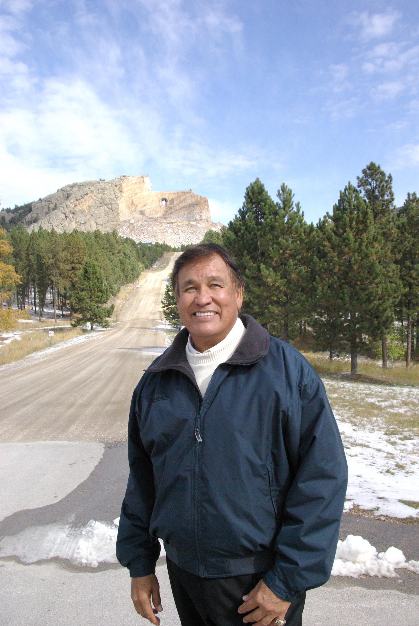 Happy Birthday to Billy Mills (1964, 10,000 meter Olympic gold medalist), a good friend of Crazy Horse Memorial. 