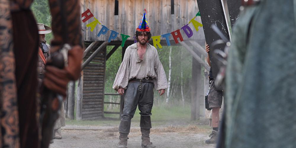 A very happy birthday to our Athos, Tom Burke. We brought the party to you! 