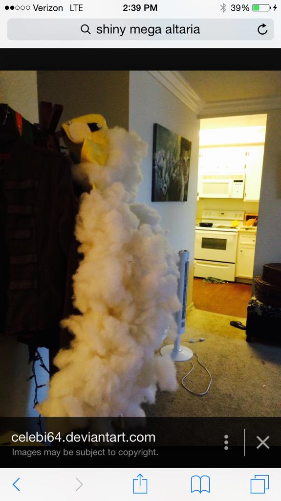 MegaAltaria2's tweet image. Suddenly a random deformed Mega Altaria appeared in my house, Altaria used Cotton guard, Trainer used rage quit&amp;amp; fled