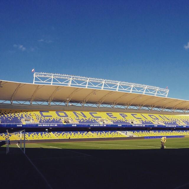 Goal_en_espanol's tweet photo. Todo listo en Concepción para la gran semifinal de #Chile2015 entre #ARG y #PAR. A las 20:30 horas. http://t.co/2z0AViTVKH