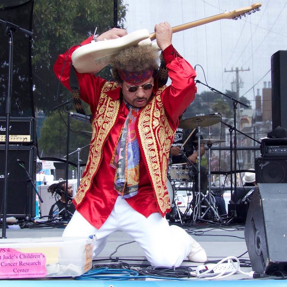 HDay_Muzic's tweet image. &quot;Excuse me while I kiss the sky...&quot; #GetTheExperience #JimiHendrixTribute @JimiHendrix