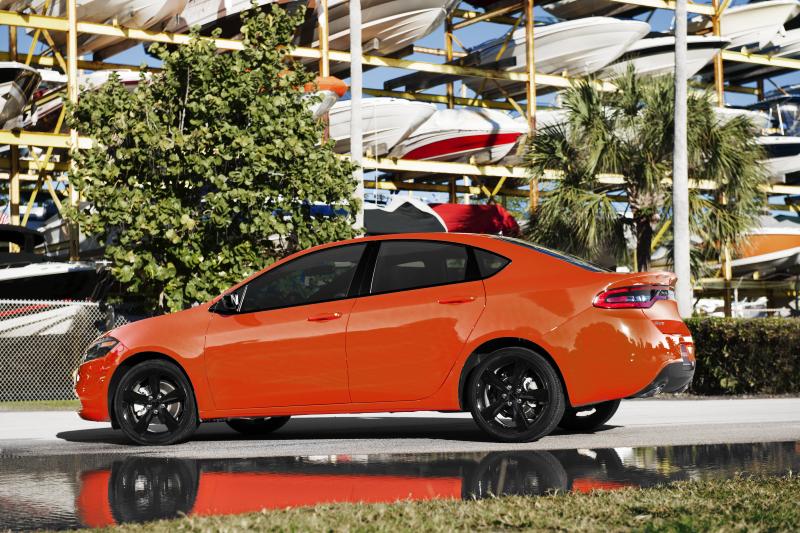 Dodge's tweet image. Let the #Dart take you straight to you summer vacation.