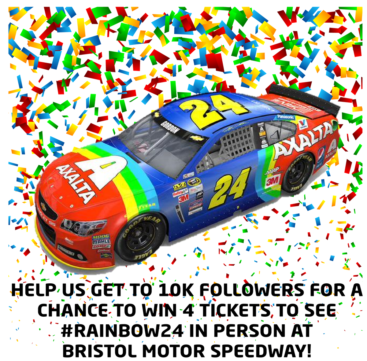 TICKET GIVEAWAY!! Help us get to 10K followers &amp; we'll give one lucky follower 4 tickets to @BMSupdates!! #Rainbow24