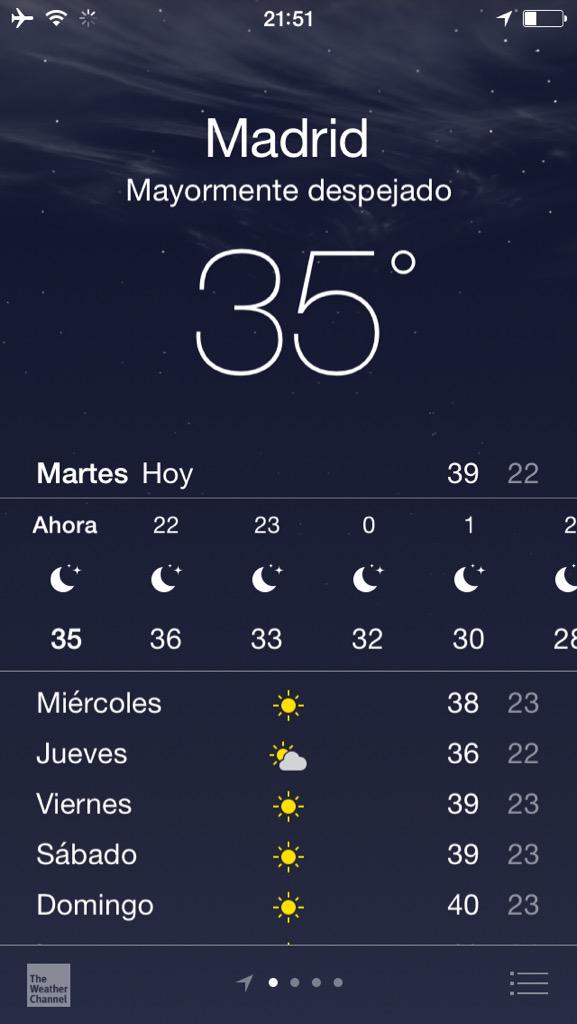 ras_silva's tweet photo. Son 10 para las 22 horas en Madrid. Y esta es la temperatura en la casa de los Merinof @jorgemerinof @Meriredefelipe http://t.co/wkYaZohr4k