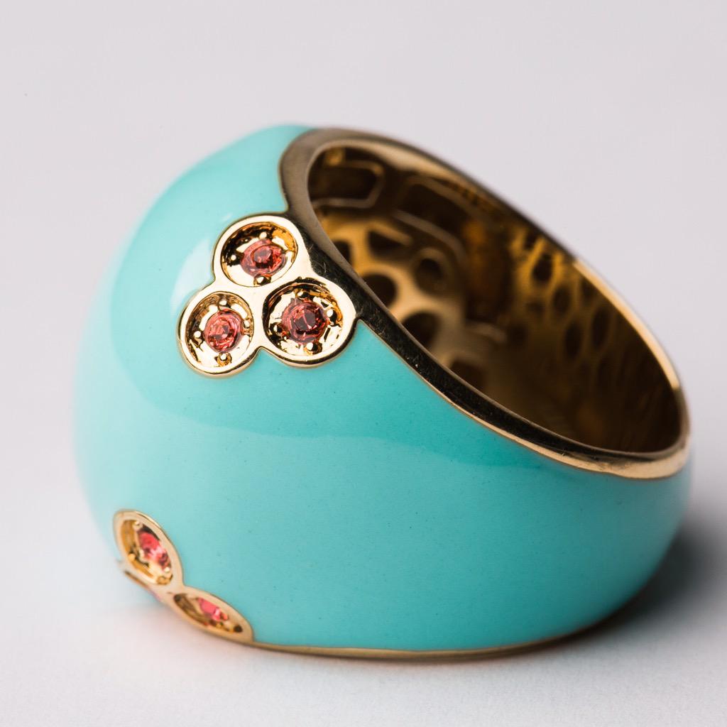 Check out this fabulous <a href="/minaandcompany/">Mina & Co</a> ring perfect for any summer outfit #ring #turquoise #summerstyle #minaandco