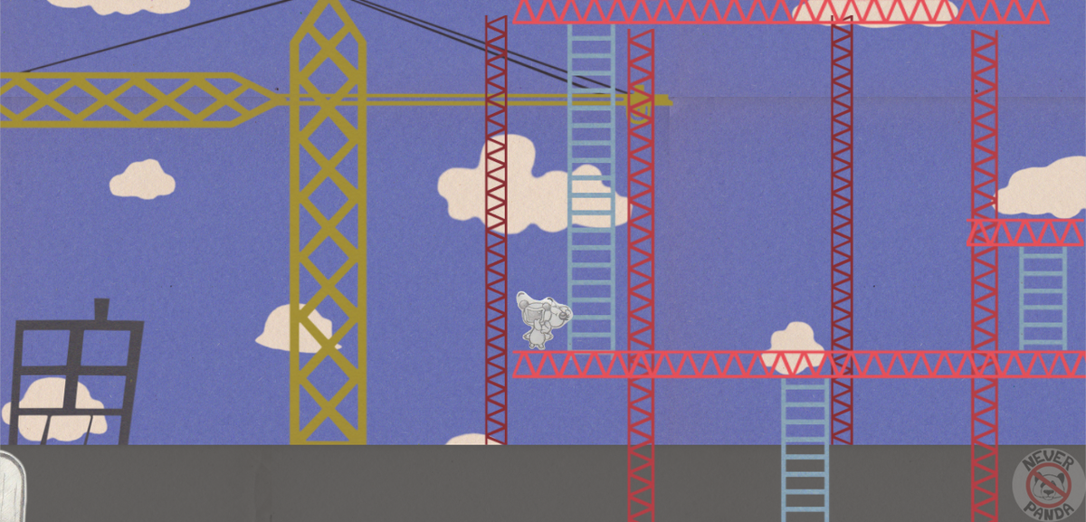 NeverPandaGames's tweet photo. A work in progress. It's a construction site... made out of construction paper?! Has the world gone mad?! #indiedev http://t.co/bKZDZQ7z4W