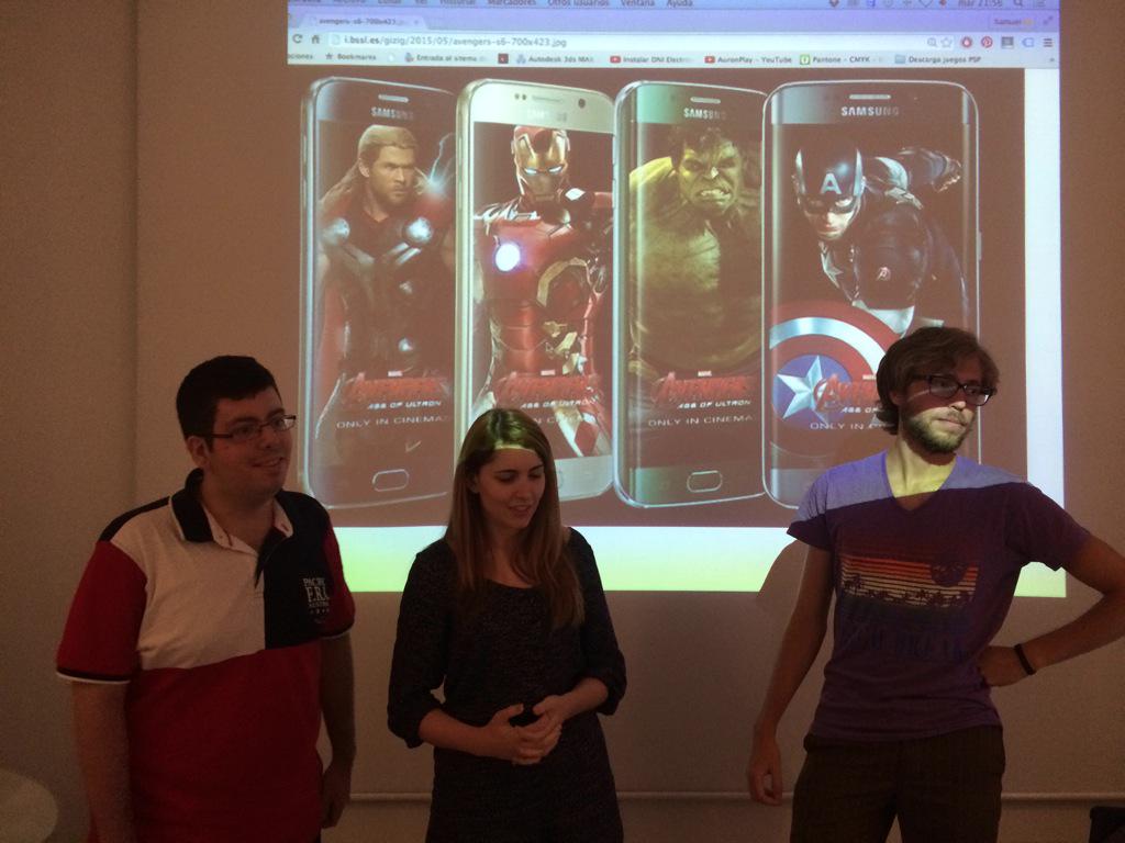 MyriamCarrel's tweet photo. Nuestros talentos presentan sus campañas creativas #RealidadAumentada Workshop #MasterclassRA @imascono_ES #MasterMPD http://t.co/qr3xTkknOQ