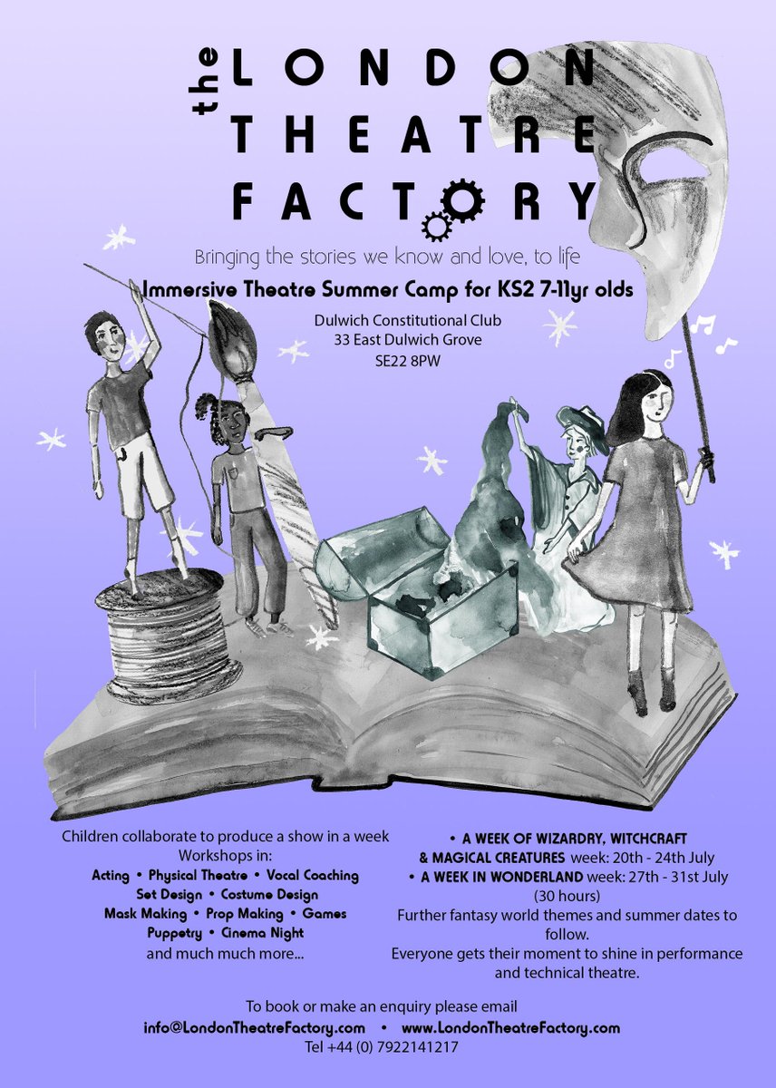 london_factory's tweet photo. @mac_laura Pls RT - LONDON THEATRE FACTORY Kids KS2 Immersive Theatre Summer Camp. To book: http://t.co/h0Dzovabyx http://t.co/Tx8ravtjHX