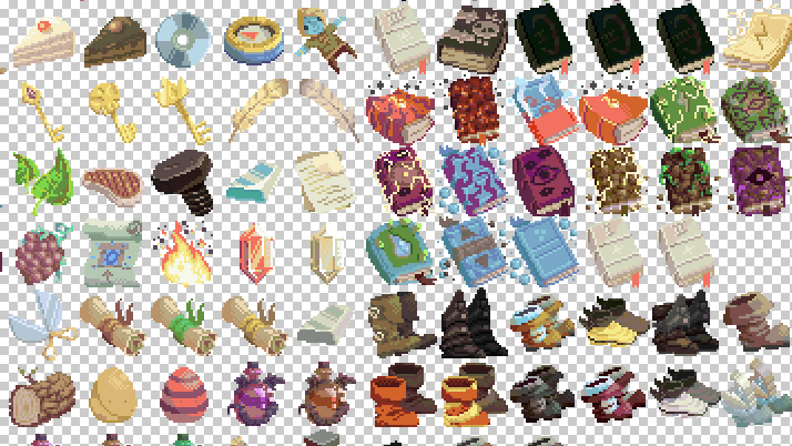 ToenAndreMC's tweet photo. A few AdventurOS items #gamedev @AdventurOSgame http://t.co/en0PjeQcIp