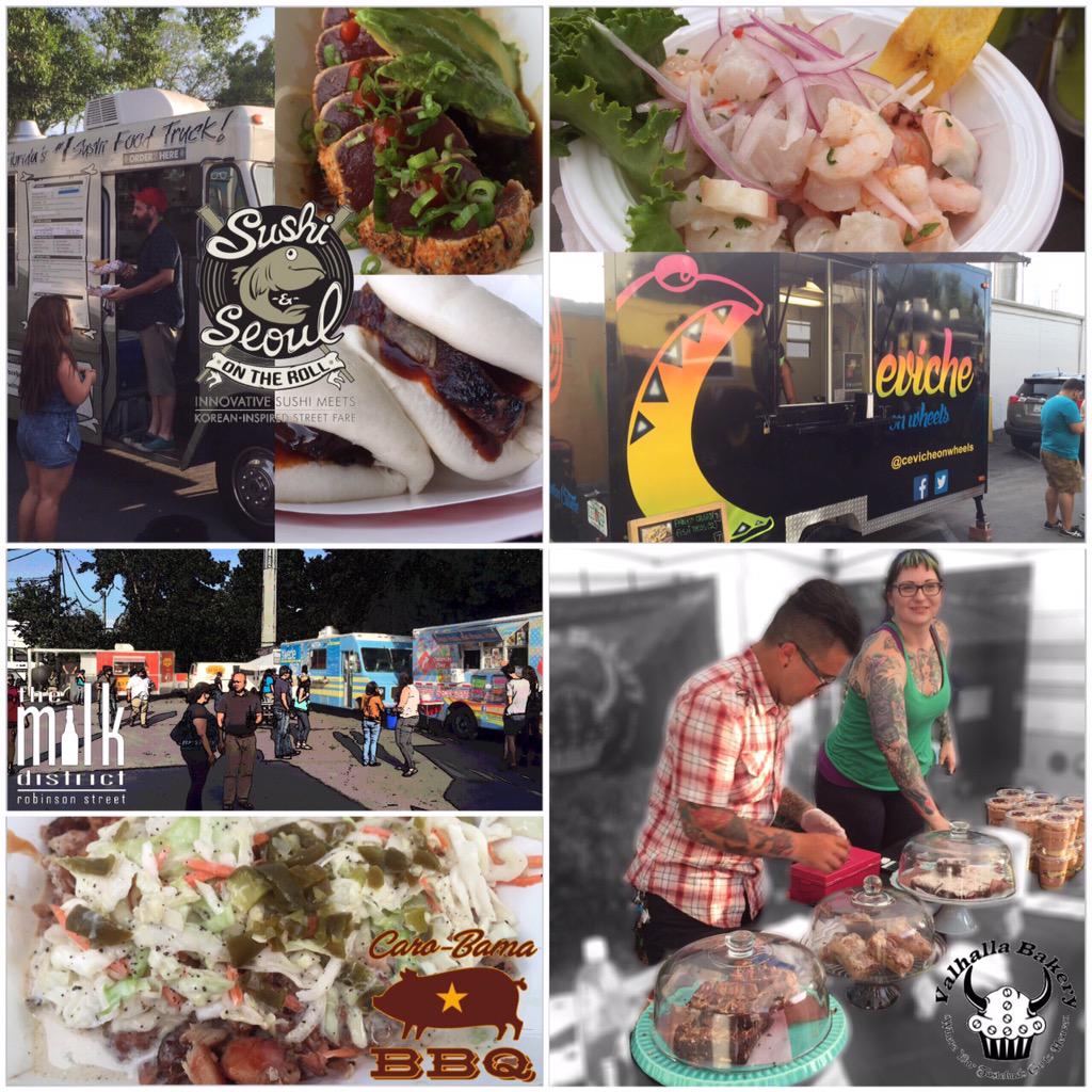 MCOfoodie's tweet photo. @millerlitedj @TheMilkDistrict @sushiAndSeoul @valhallabakery @CaroBamaBBQ @cevicheonwheels @Droolius  Tuesday Eats http://t.co/sCHIuheKDZ
