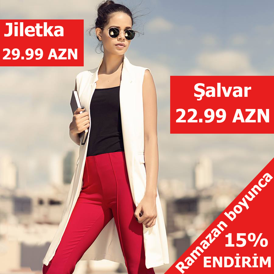 Editorumuzdan həftənin ofis stili...
Jiletka: bit.ly/1Ht7Vwp
Şalvar: bit.ly/1Hw1DxT