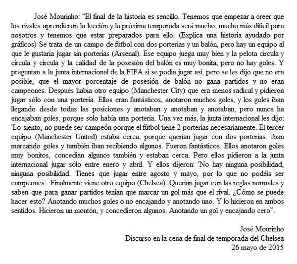 coachingfutbol's tweet photo. Mourinho es el rey de los pragmatistas y aunque caiga mal es bueno muy bueno lean sobre el también para darse cuenta. http://t.co/5udkxuR9Lx