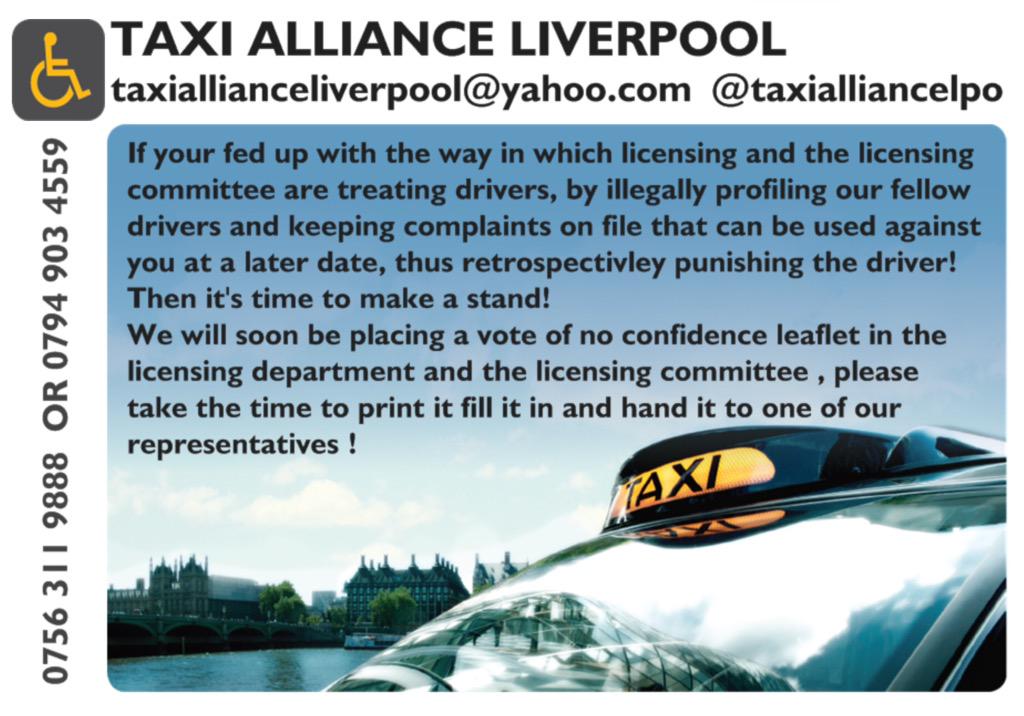 We reckon it's time to hand licensing to merseytravel or another outside agency !