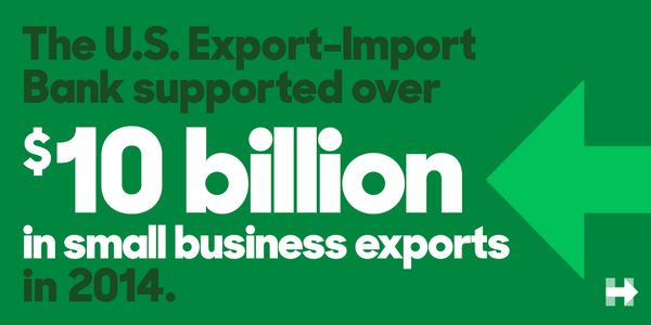 HillaryClinton's tweet photo. Reauthorizing @EximBankUS means supporting America's small businesses. Time for Congress to put politics aside &amp; act. http://t.co/WhXf1smlGU